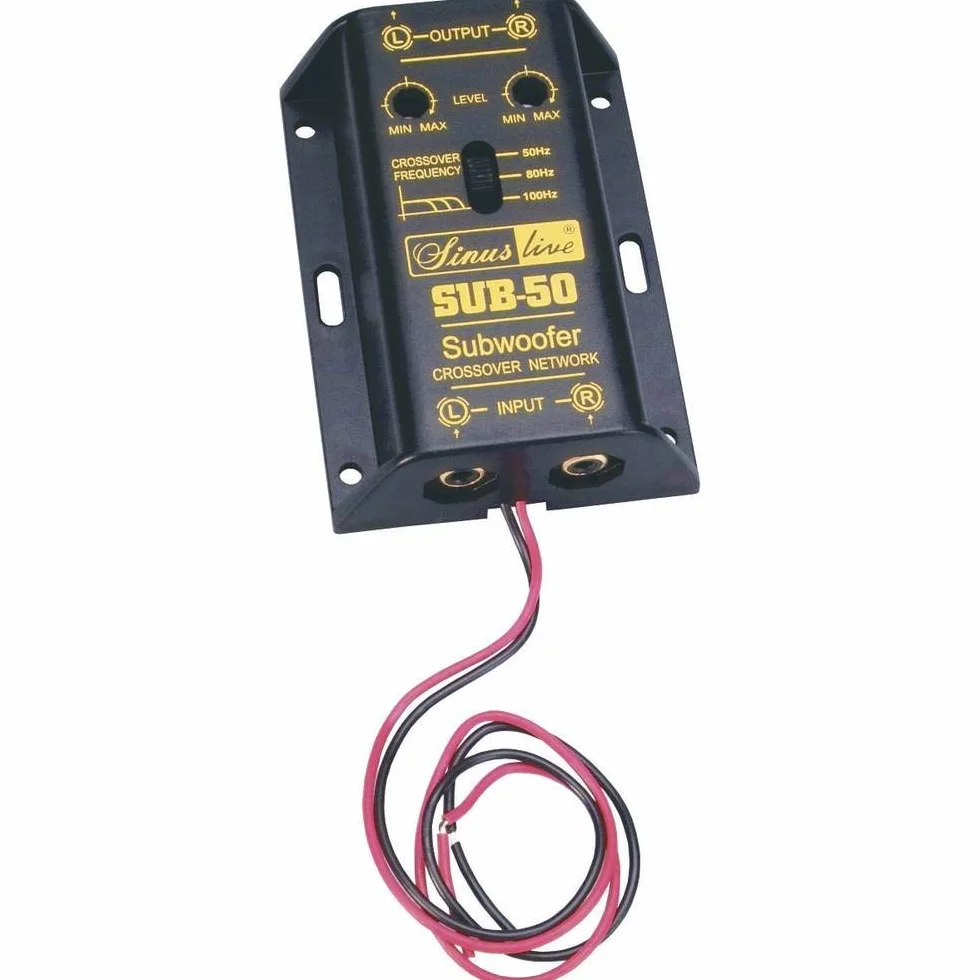 Sinuslive SUB-50 aktywny subwoofer przełącznik