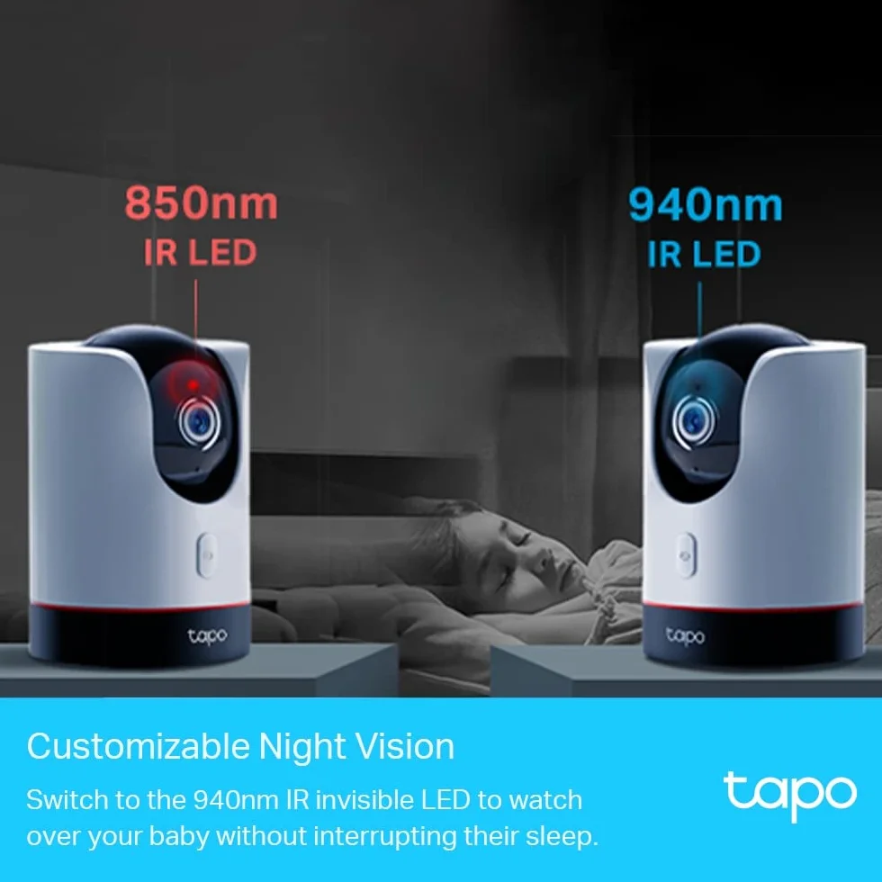 Tapo C225 Kamera Wewnętrzna 2K QHD Biały Czarny