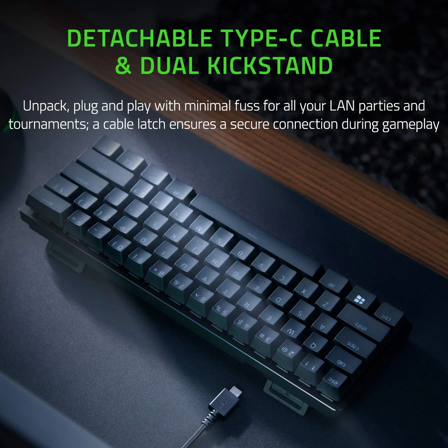 Razer Huntsman Mini Opto-Mechanical RGB klawiatura gamingowa Red Switch układ US