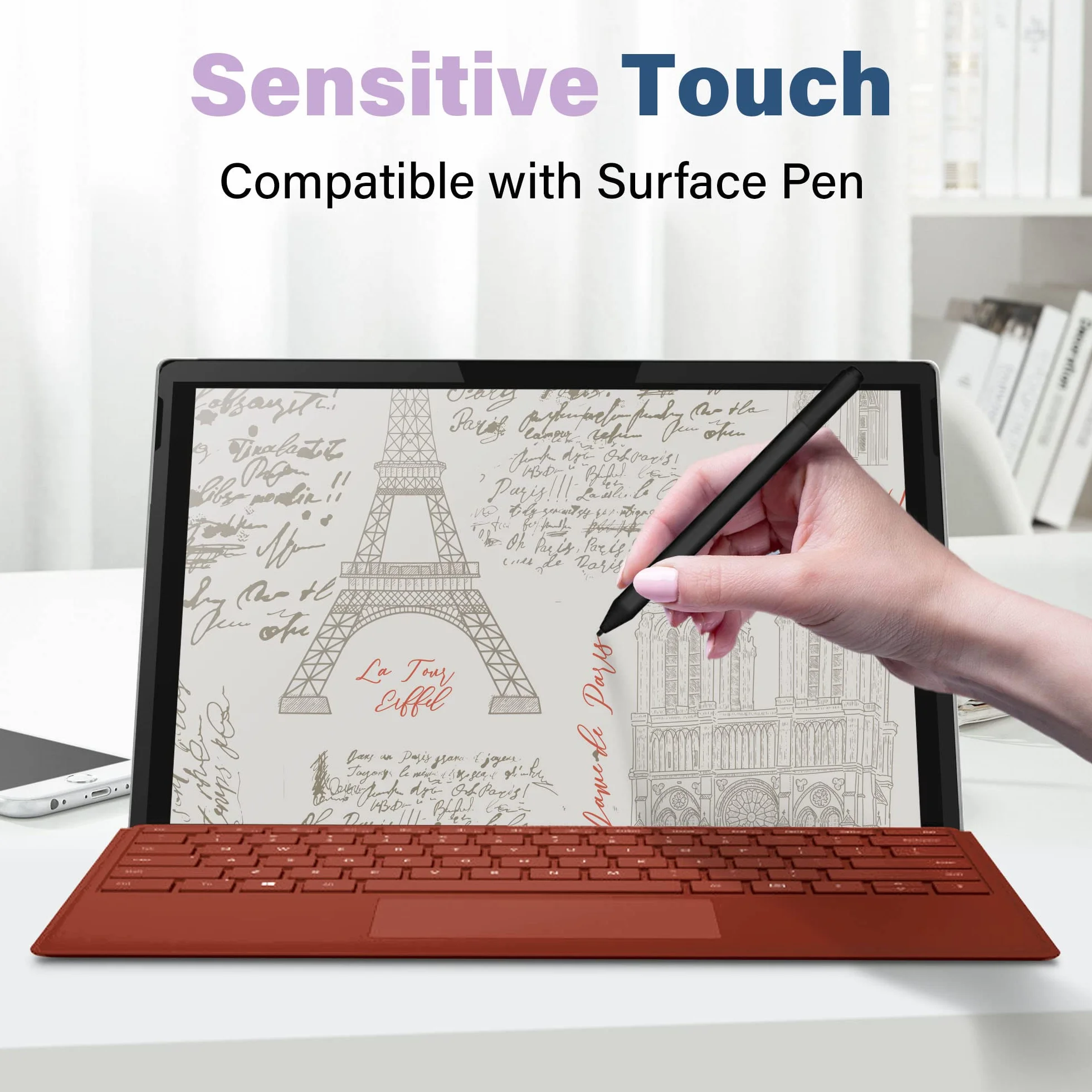 SenseAGE Magnetyczna osłona ekranu do Surface Pro 7+/7/6/5/4, antyodblaskowe/niebieskie światło, filtr ekranu antyszpiegowskiego, filtr prywatności z łatwym włączaniem/wyłączaniem, kompatybilna z