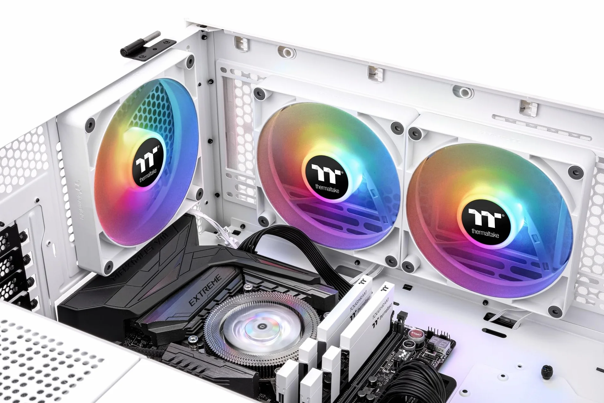 Thermaltake CT140 ARGB Sync PC Cooling Fan White 2 Pack