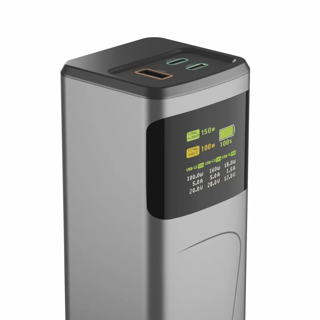 Hama Power Pack 24000mAh 150W Power Bank Szybkie Ładowanie Power Delivery Quickcharge 2xUSB-C 1xUSB-A Kompaktowy Podróżny