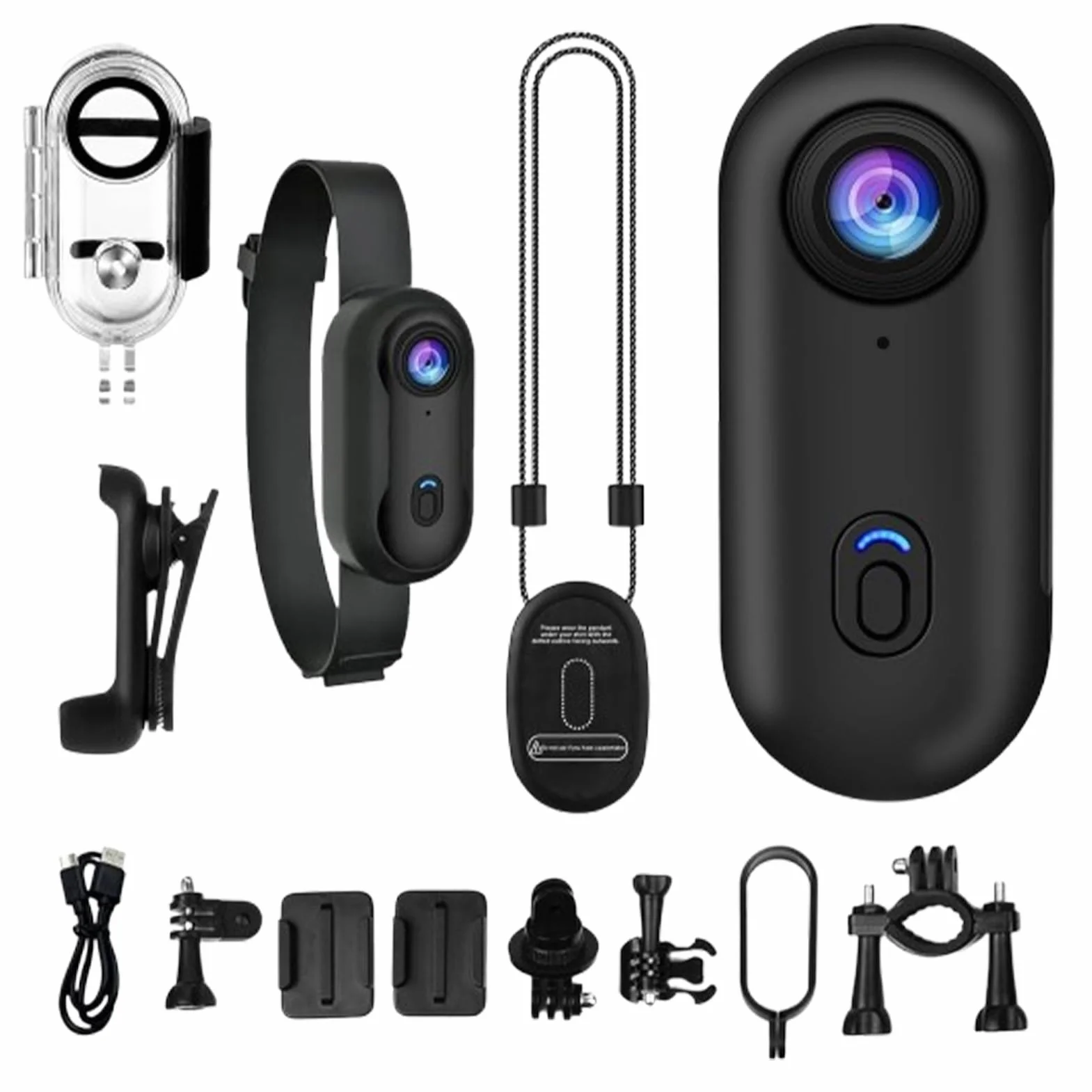 Générique Kciuk Action Camera, Mini kamera sportowa, kompaktowa kamera zewn?trzna, wodoodporne urz?dzenie do blogowania, motocyklowy, rejestrator podró?y, przeno? kamera sportowa