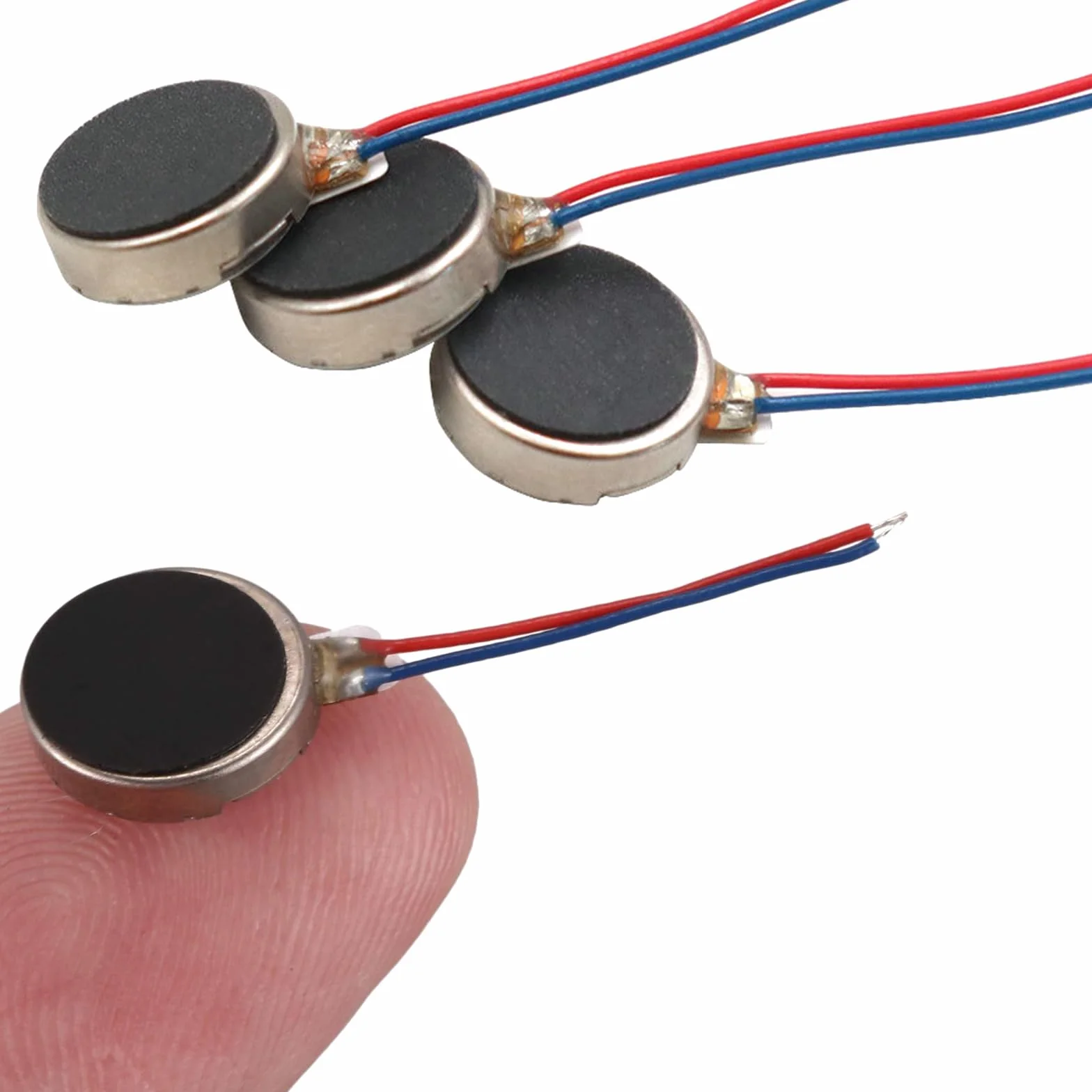 GERUI 10 szt. 10 x 2,7 mm DC 3 V 80 mA mini silniki wibracyjne 11000 RPM 1027 płaska moneta typ przycisku Micro DC silnik wibracyjny do telefonu komórkowego i pagera