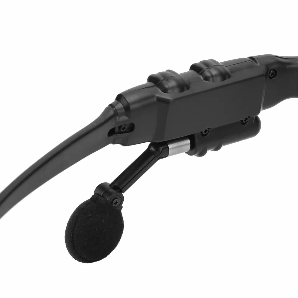 Okulary Przeciwsłoneczne Bluetooth Zestawy Słuchawkowe, Bezprzewodowy Dźwięk MP3 Dźwięk Stereo Odtwarzający Muzykę Słuchawki, Dzwonienie w Trybie Głośnomówiącym(Przezroczysty)