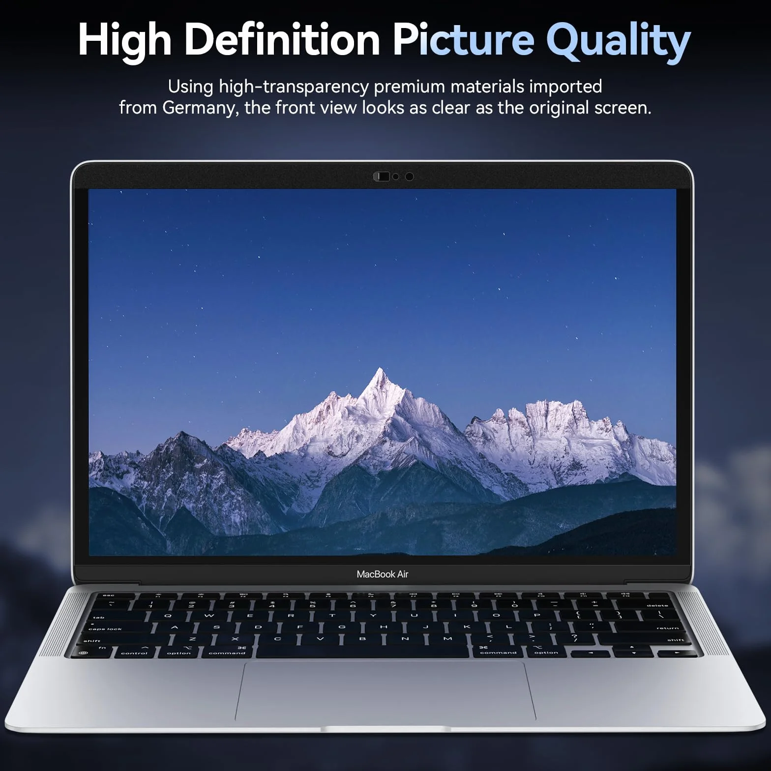 Magnetyczny filtr prywatności 13,3" do Apple MacBook Pro 13" (2016-2022, M1, M2) i MacBook Air 13 (2018-2021, M1), niebieski antyglare