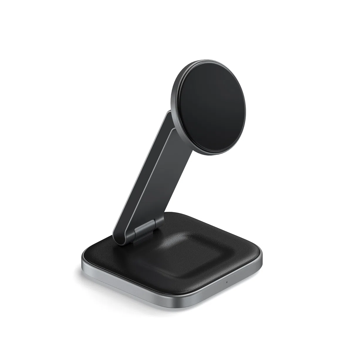 SATECHI OntheGo™ 2 w 1 Składana Ładowarka Bezprzewodowa, 15 W, Certyfikowana Magnetyczna Stacja Ładowania Qi2 Do Wszystkich Modeli iPhone 17 16 15 Do 12 I Apple Watch Series Ultra Se