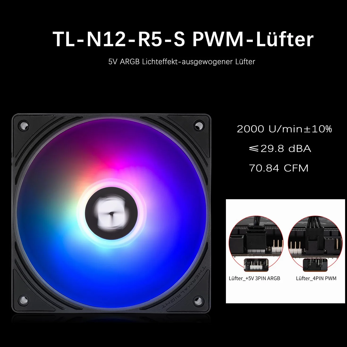 Thermalright AQUA ELITE 360 V6 ARGB Black Liquid CPU Kühler, 360mm AIO, 3x PWM-ARGB, AMD AM4/AM5, Intel LGA1851/1700/115x/1200