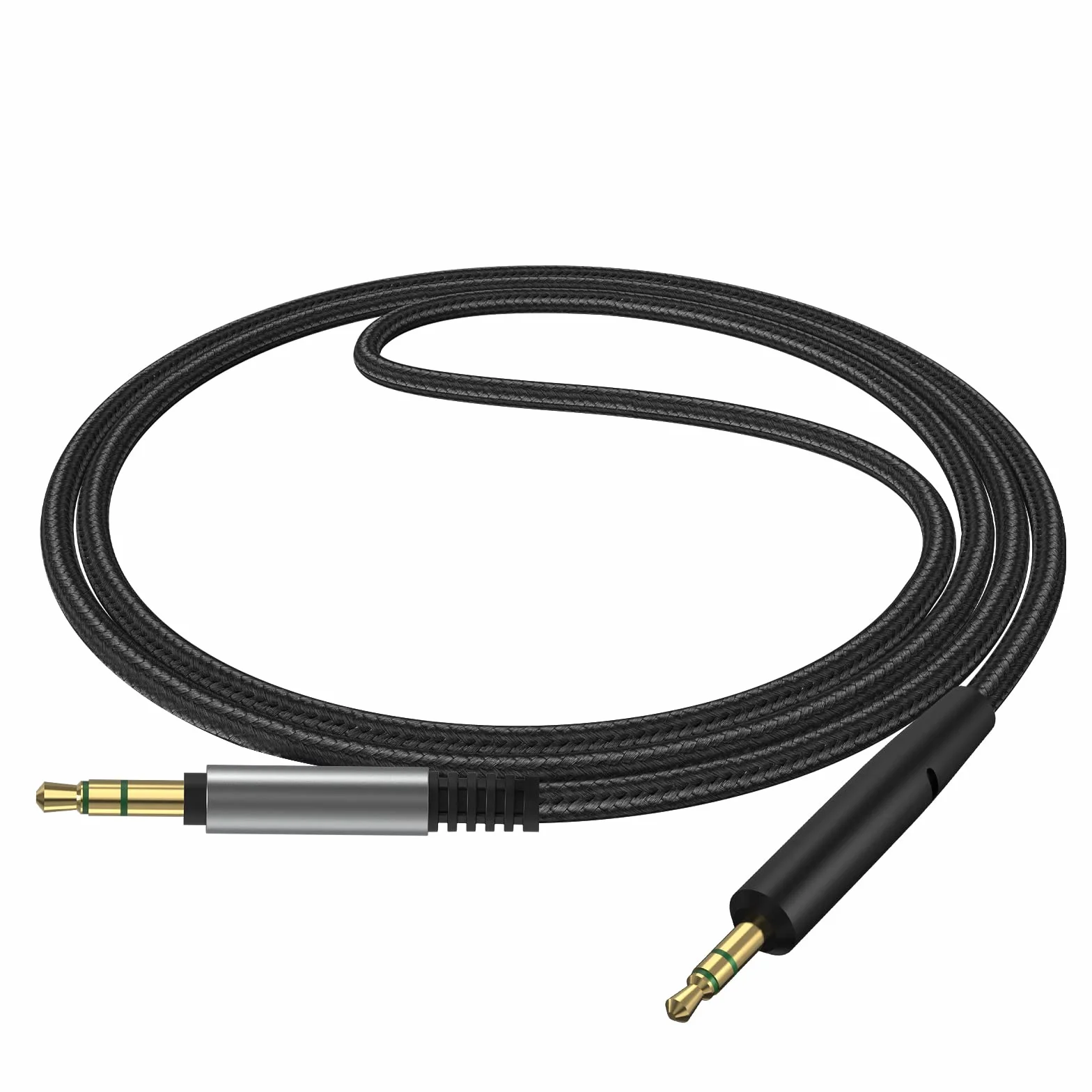 Geekria QuickFit nylonowy pleciony kabel audio kompatybilny ze słuchawkami Bose QC 45, QC 35 Series II, QC 35, QC 25, NC700, Headphones-700, zamiennym kablem stereo 2,5 mm (1,2 m)