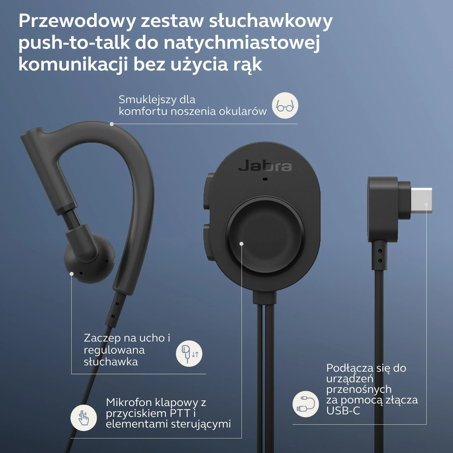 Jabra Perform 10 zestaw słuchawkowy nauszny przewodowy