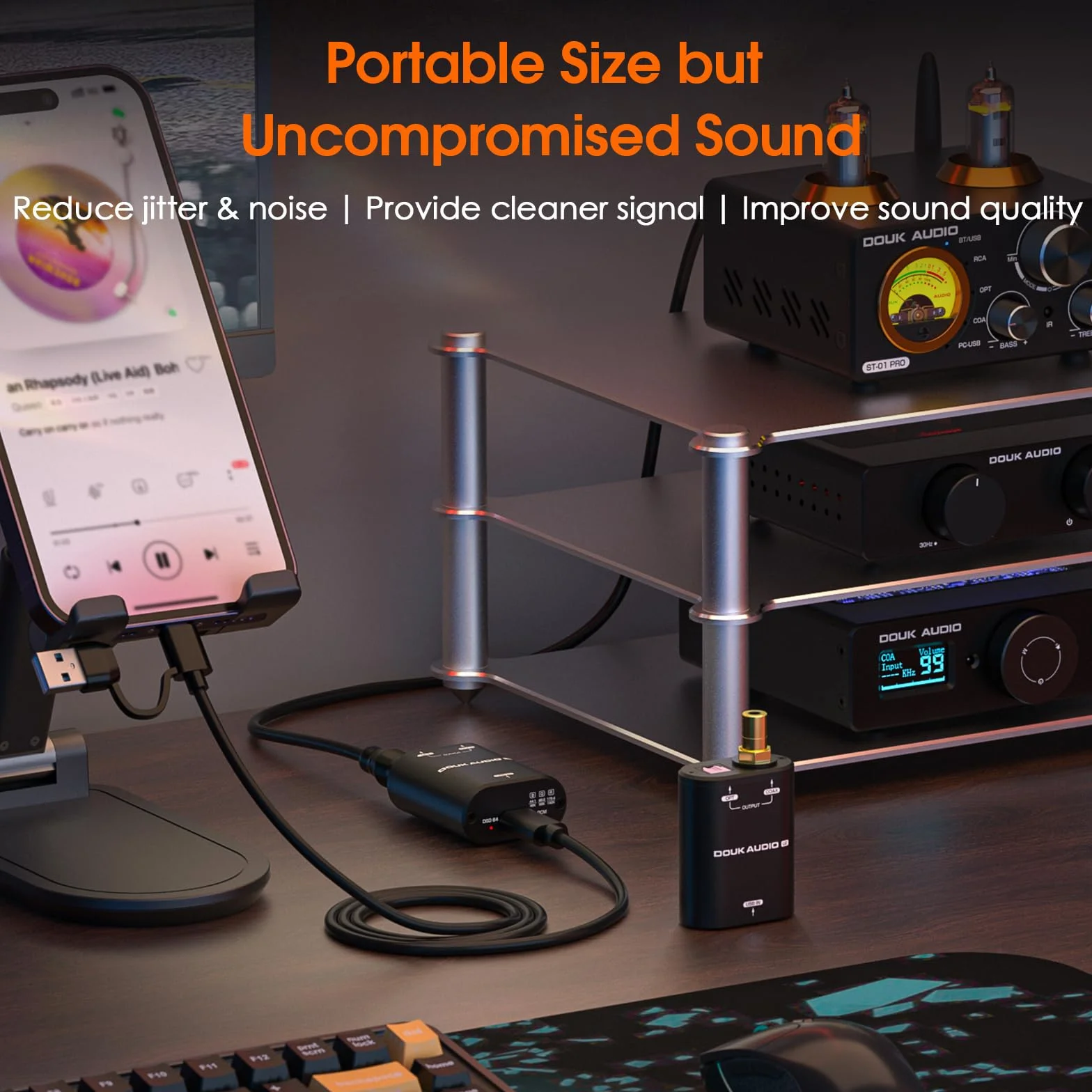 Nobsound Mini USB do SPDIF Konwerter Sygnałowy Interfejs Audio Koastalny / Optyczny PCM / Dolby AC3 / DTS 24bit / 192kHz PNP Podłącz i Używaj